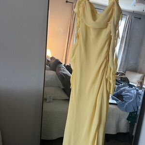 Princess Polly Yellow bridesmaid dress